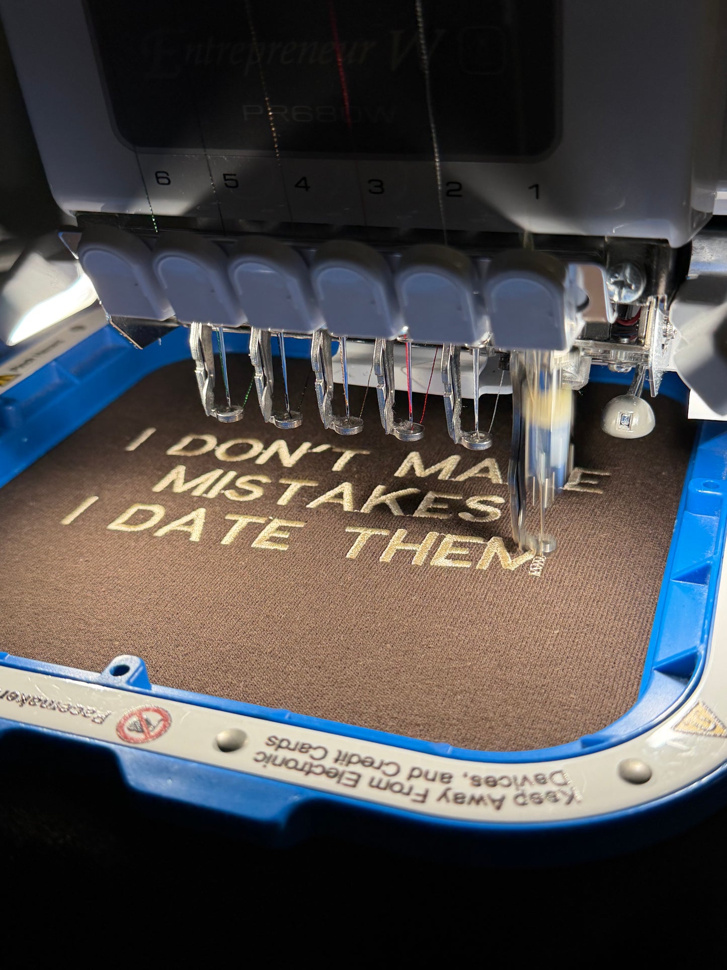 I Don’t Make Mistakes, I Date Them Embroidered Sweatshirt